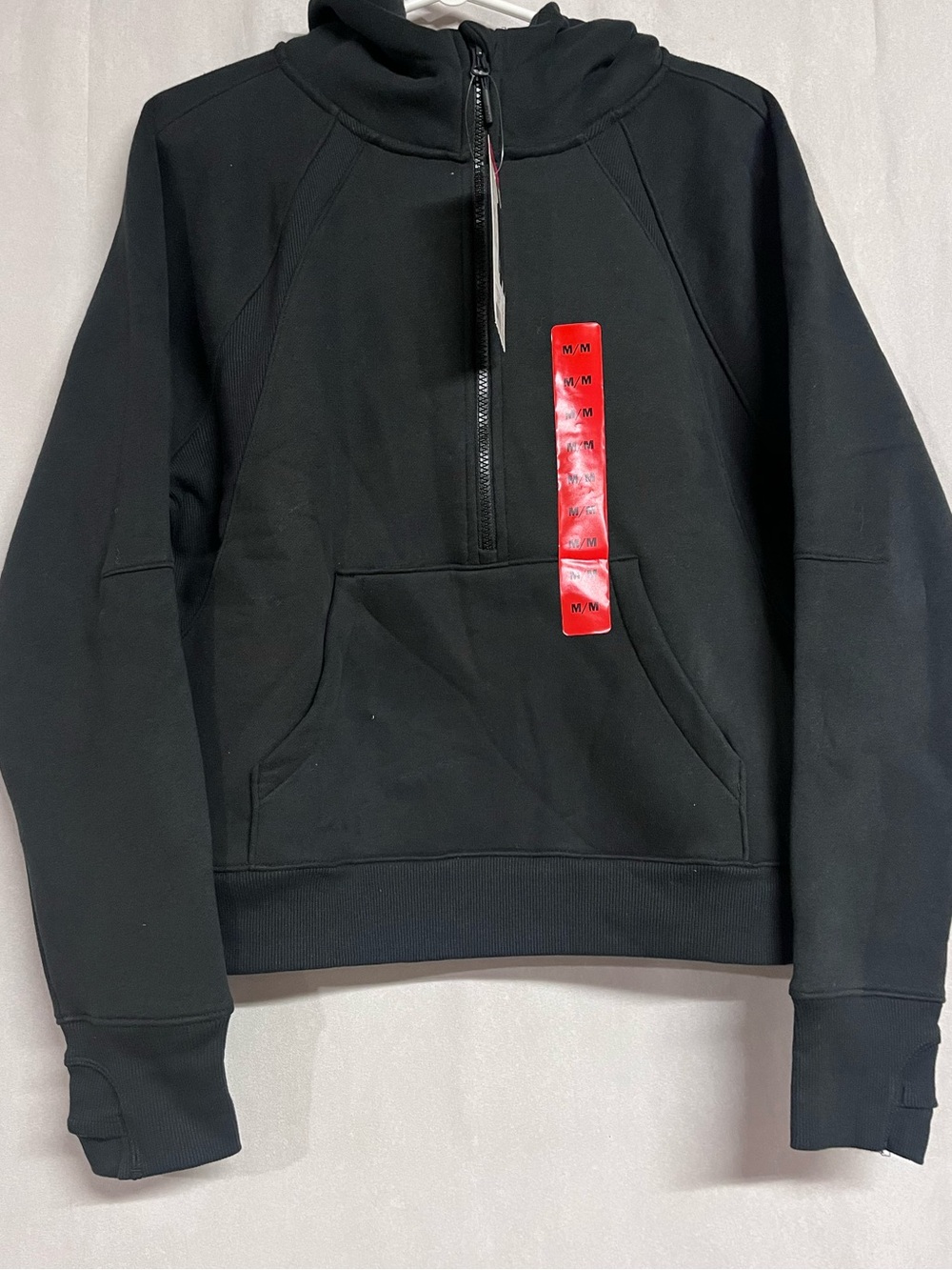 NWT Lole Women's Black Half-Zip Pullover Hoodie Sweater